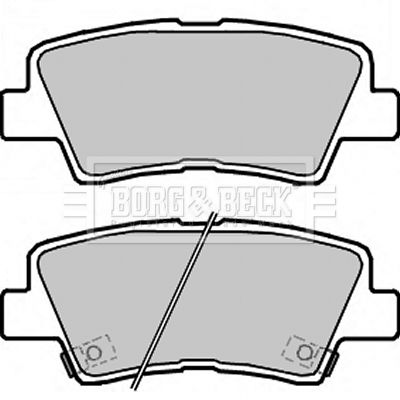 BORG & BECK Комплект тормозных колодок, дисковый тормоз BBP2323